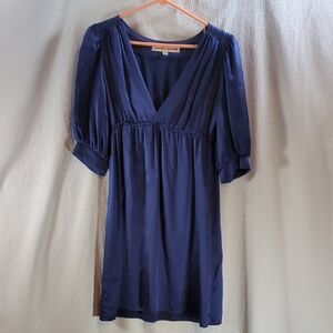 Amanda Uprichard Elegant Blue Silk Dress